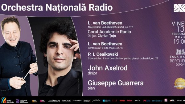 Multipremiat internațional, pianistul italian Giuseppe Guarrera  cântă Ceaikovski la Sala Radio