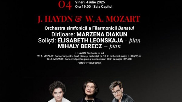 Elisabeth Leonskaja, pe scena Sălii Capitol, într-un concert dirijat de Marzena Diakun