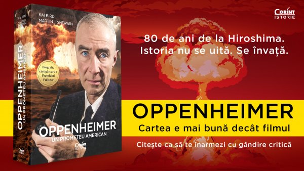 80 de ani de la Hiroshima.  Editura Corint propune cunoașterea istoriei ca formă de apărare