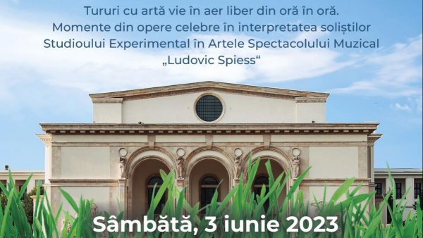 Opera Labirint, eveniment în aer liber pe esplanada Operei Naționale București  pe 3 iunie 2023
