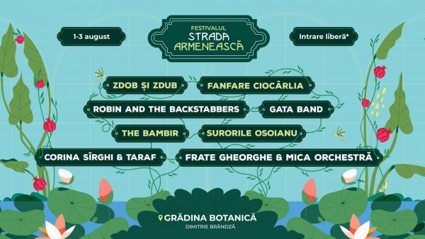 Festivalul Strada Armenească, 1-3 august: trei zile de muzică live, dialoguri culturale și celebrarea identității diasporei armene