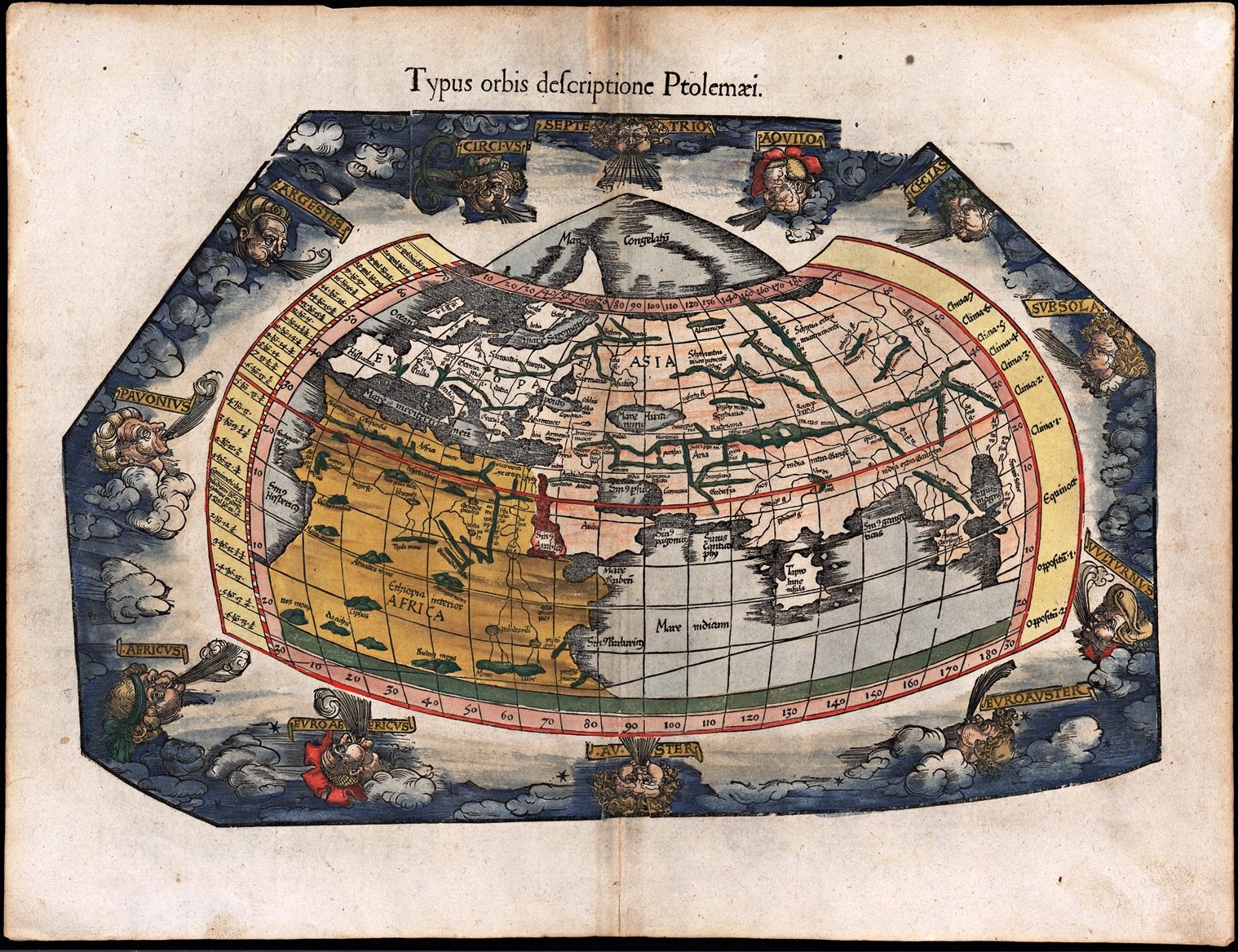 Harta antica de tip ptolemeic