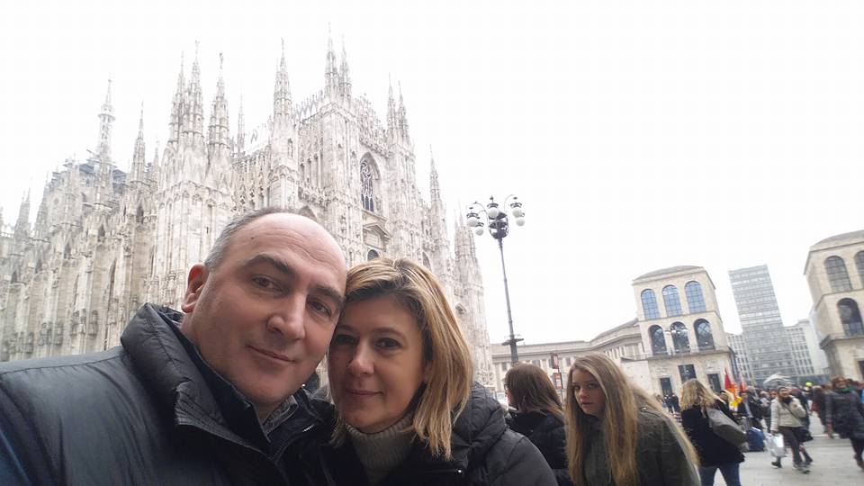 Andreia si Constantin Pletosu la Milano