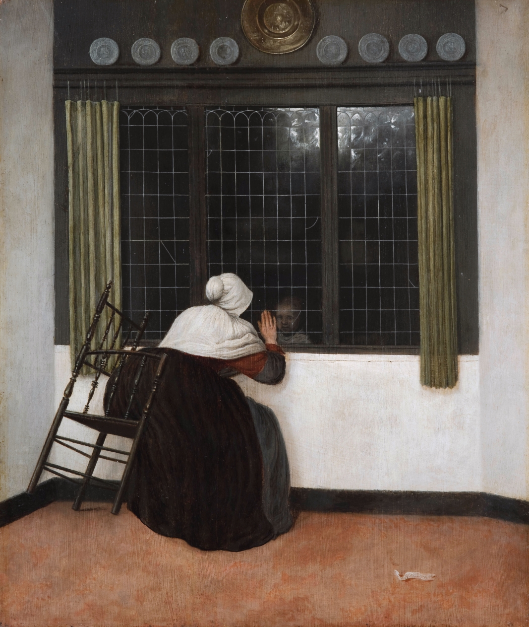 Jacobus Vrel, Femeie la o fereastră, privind un copil, c.1656, Fundaţia Custodia, Colecția Frits Lugt, Paris
