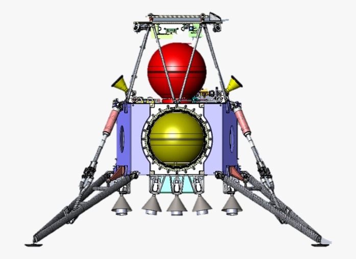 Beresheet 2, lander model  - Sursa Vlady Netzer