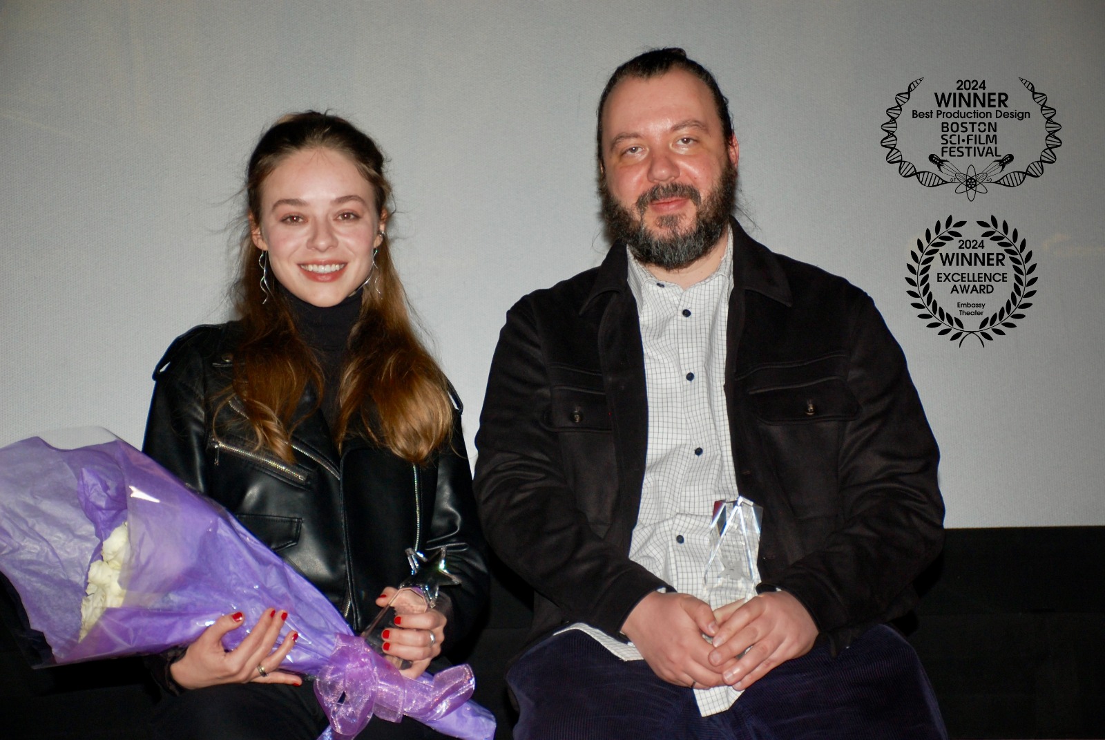 Rina Gri & Alecs Nastoiu with the Embassy Theater Anual Award copy