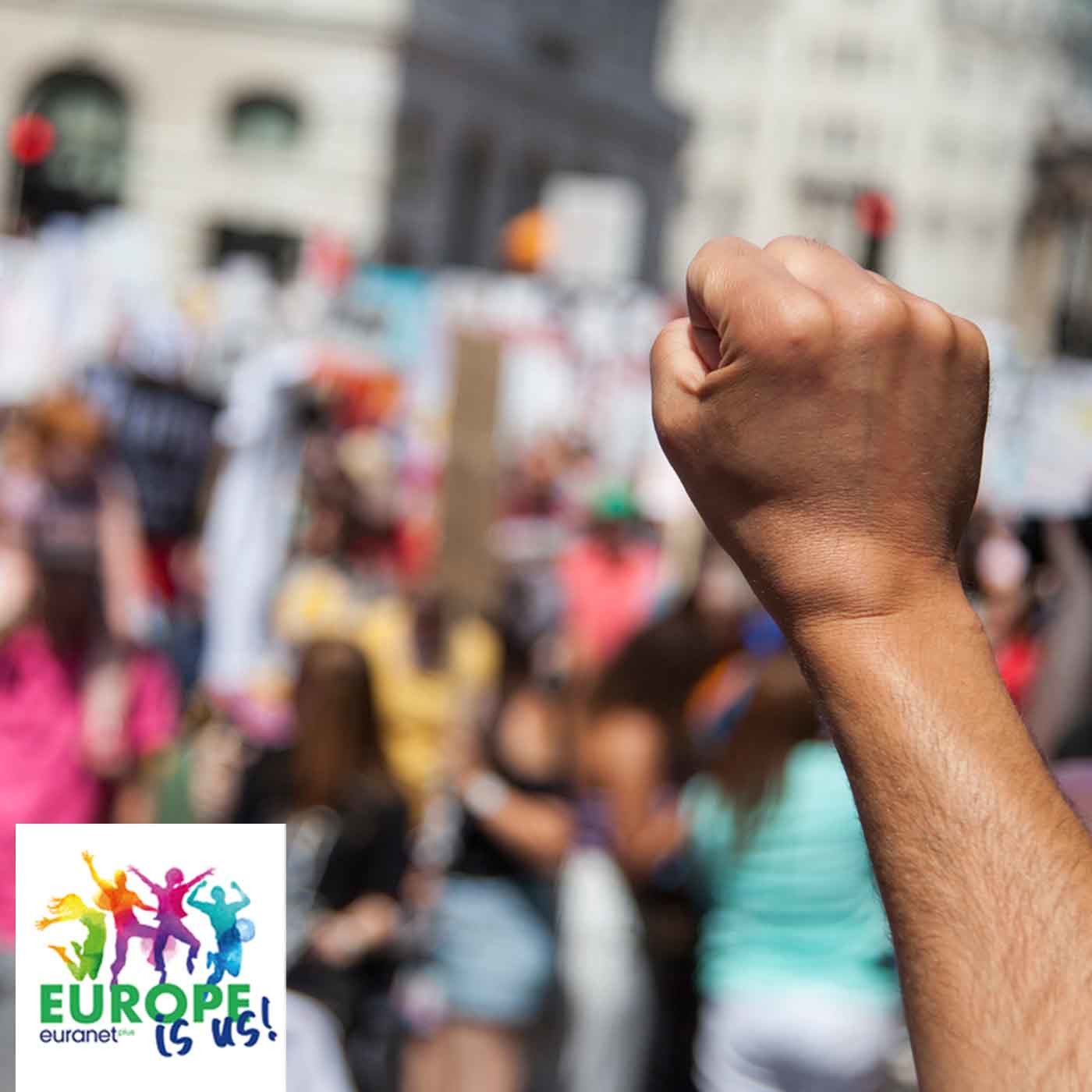 Raised fist as a sign of protest © Ink Drop on Shutterstock