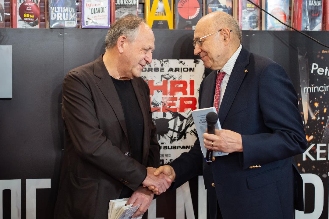 Prof. dr.  Christoph Zielinski și Prof dr. Irinel Popescu