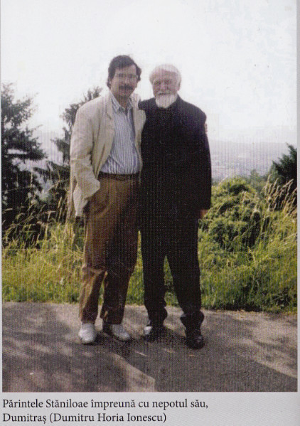 Părintele Dumitru Stăniloae şi nepotul său Dumitru Horia Ionescu