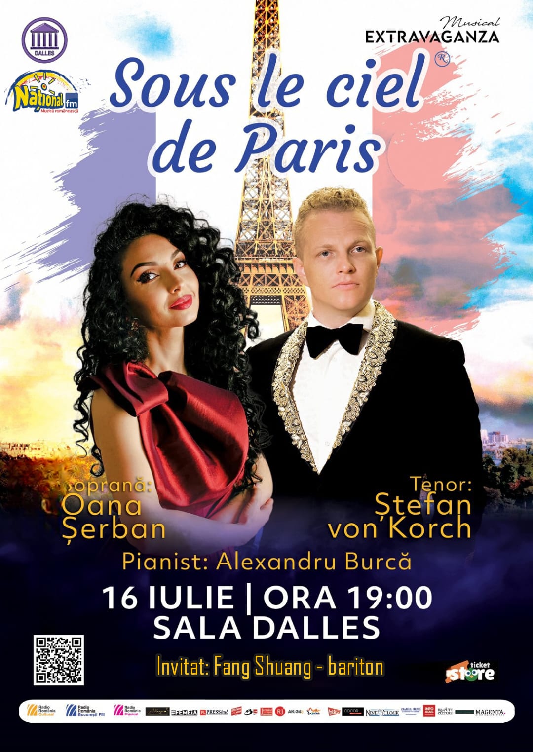 Sous le ciel de Paris” - concert de Ziua Franţei cu tenorul Ştefan