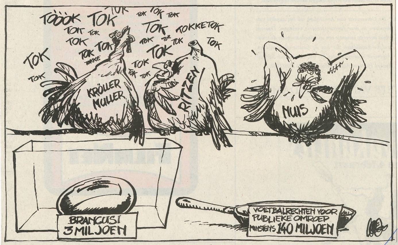 Caricatura în cotidianul De Telegraaf. ©Kroller-Muller Museum