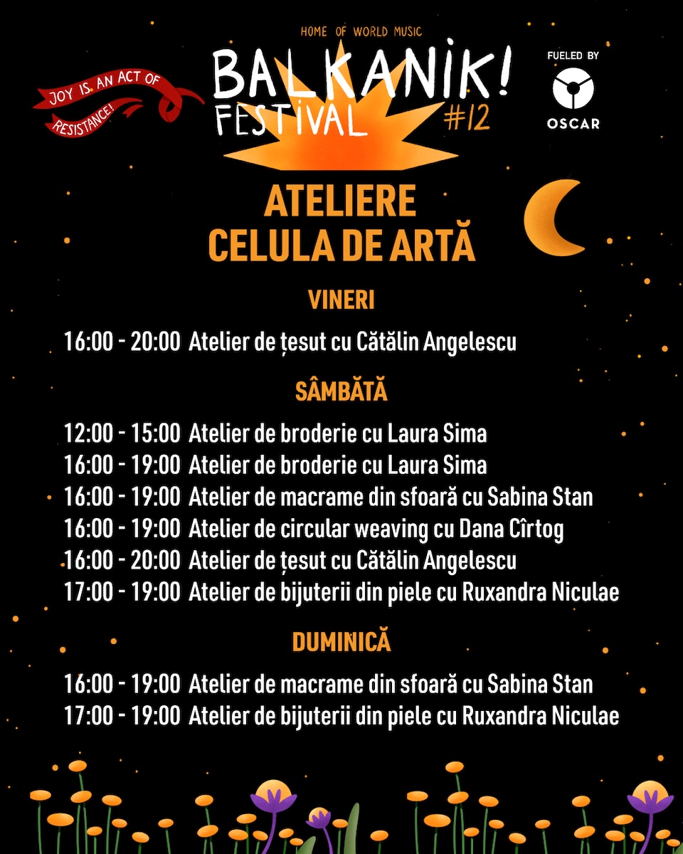 Celula de Artă x Balkanik- Program