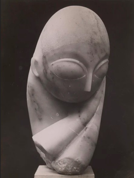 Fotografie, Domnișoara Pogany, vedere din față, 1914-1920, colecție privată